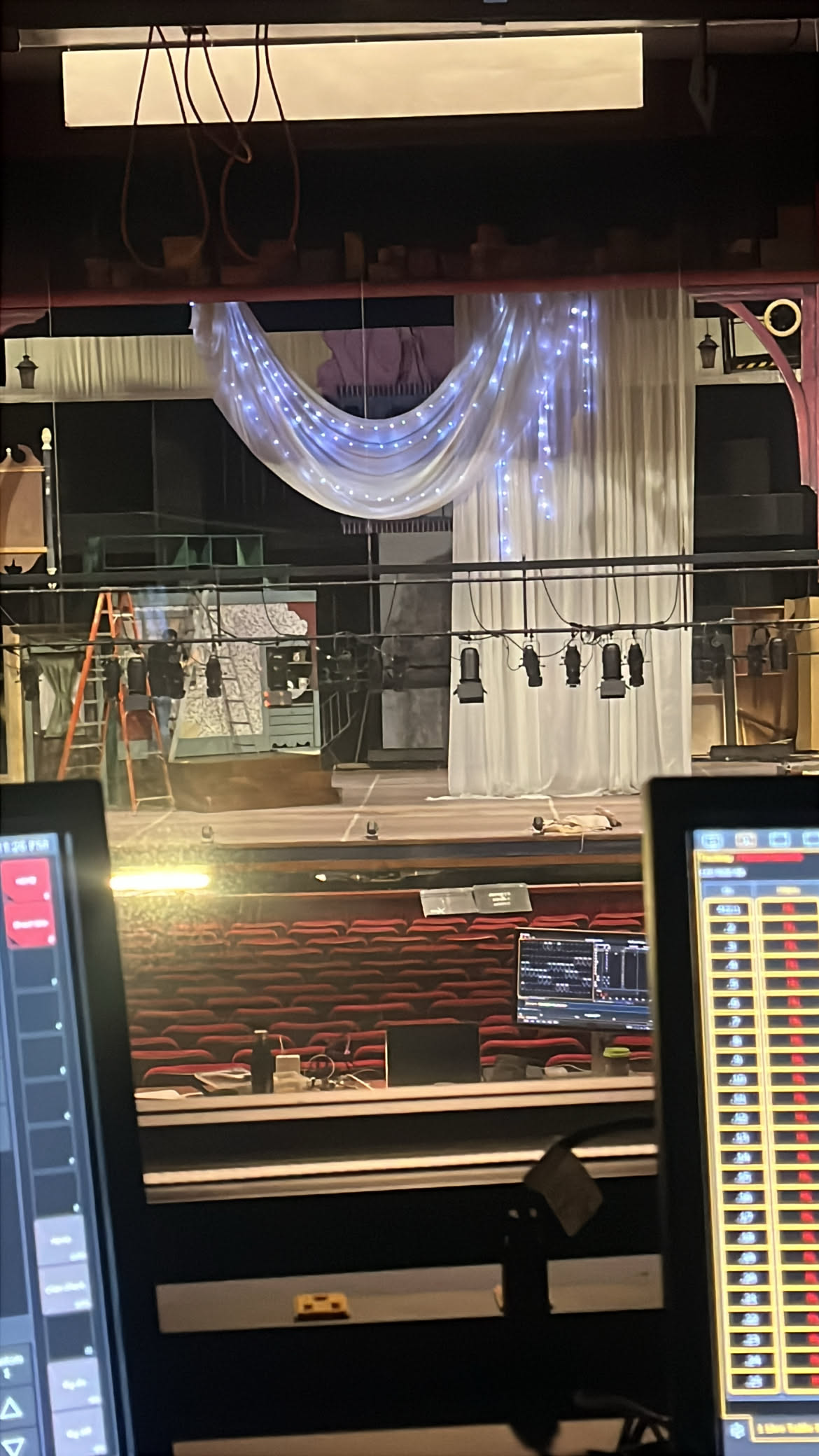 ETC Ion console during the Hobson's Choice process