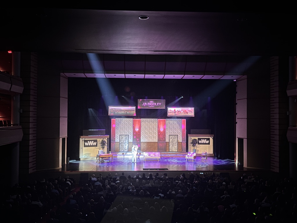 How to Succeed stage viewed from the auditorium