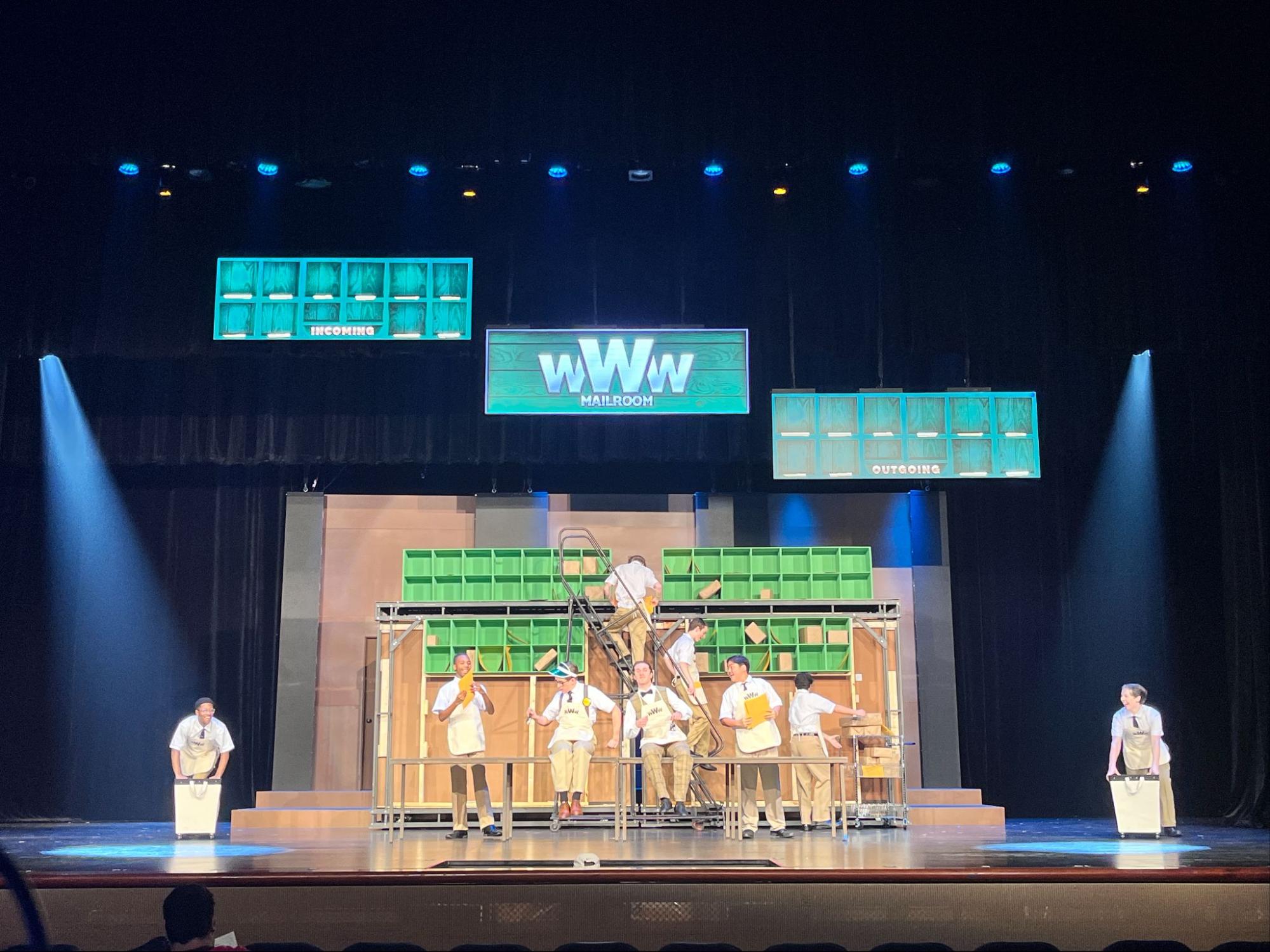 Mailroom musical number from How to Succeed